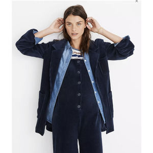 Madewell Texture & Thread Velour Corduroy Blazer